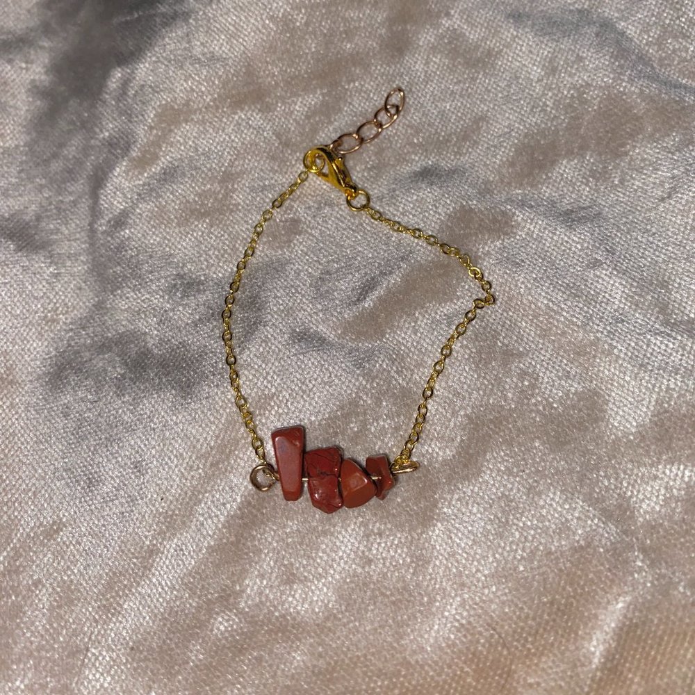 Red Jasper Crystal Gemstone Bracelet